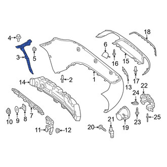 Mercedes-Benz OE - Rear Right Bumper Cover Bracket