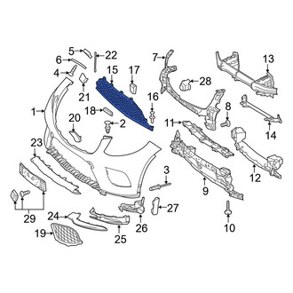 Mercedes-Benz OE - Front Lower Grille