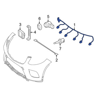 Mercedes-Benz OE - Front Parking Aid System Wiring Harness