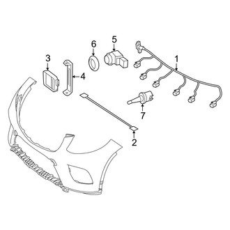Mercedes-Benz OE - Front Bumper & Grille - Electrical Components (Sport Utility W166 Body Code)