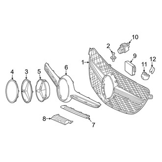 Mercedes-Benz OE - Front Bumper & Grille - Grille & Components (4Matic)