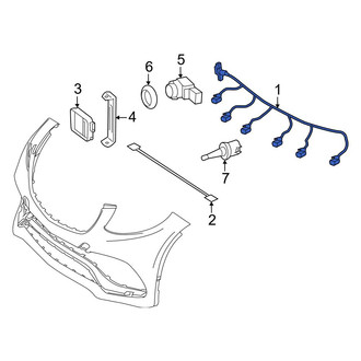 Mercedes-Benz OE - Front Parking Aid System Wiring Harness