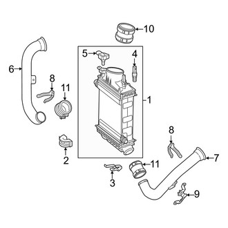 Mercedes-Benz OE - Cooling - Intercooler (Sport Utility Coupe C292 Body Code)