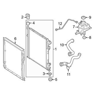 Mercedes-Benz OE - Cooling - Radiator & Components (Primary Radiator), (Sport Utility Coupe C292 Body Code 5.5L)