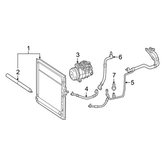 Mercedes-Benz OE - Air Conditioner & Heater - Condenser, Compressor & Lines (Sport Utility Coupe C292 Body Code)