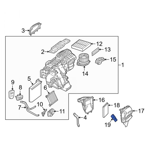 Mercedes-Benz OE 0009055800 - Ambient Air Quality Sensor