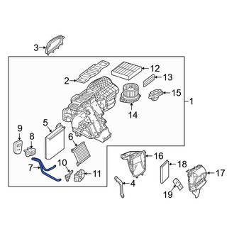 Mercedes-Benz OE - HVAC Heater Hose Outlet Tube