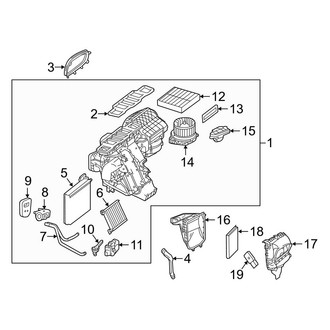 Mercedes-Benz OE - Air Conditioner & Heater - Evaporator & Heater Components (Sport Utility Coupe C292 Body Code)