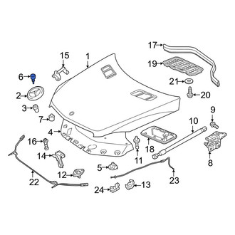 Mercedes-Benz OE - Front Hood Stop Buffer