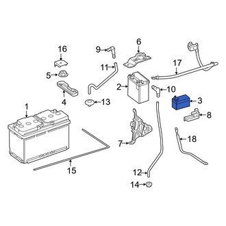 Mercedes-Benz OE - Rear Vehicle Battery