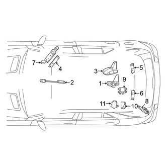 Mercedes-Benz OE - Electrical - Antenna (Sport Utility Coupe C292 Body Code)