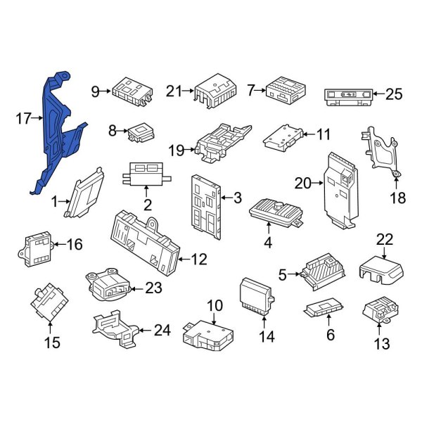 Collision Avoidance Control Module Bracket