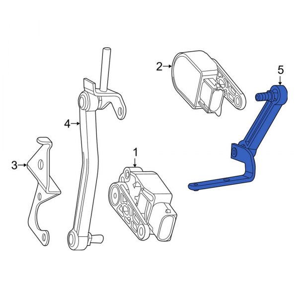 Headlight Level Sensor Strut Support