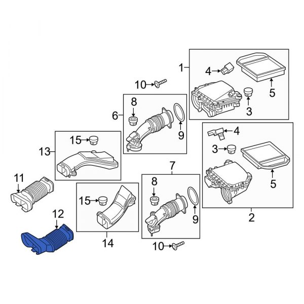 Engine Air Intake Hose