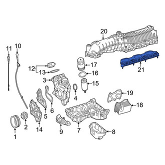 Mercedes-Benz OE - Right Engine Intake Manifold Spacer