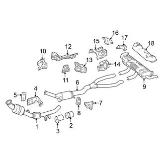 Mercedes-Benz OE - Exhaust System - Exhaust Components (Sport Utility Coupe C292 Body Code)