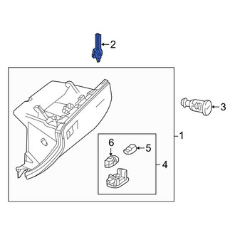 Mercedes-Benz OE - Glove Box Support