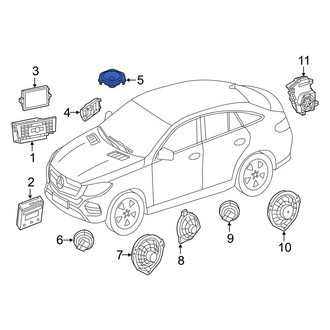 Mercedes-Benz OE - Rear Speaker