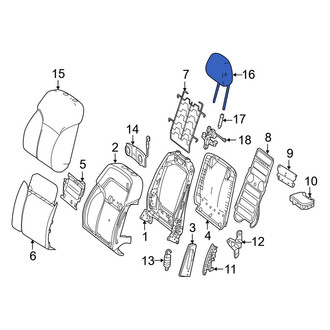 Mercedes-Benz OE - Front Right Headrest