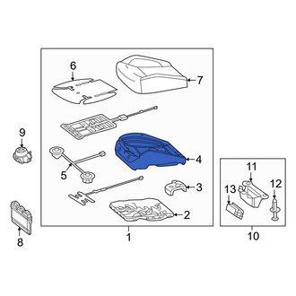 Mercedes-Benz OE - Front Right Seat Cushion Pad