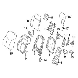 Mercedes-Benz OE - Seats & Tracks - Driver Seat Components (Seat Back)