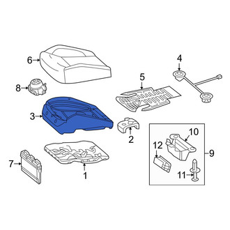 Mercedes-Benz OE - Front Right Seat Cushion Pad