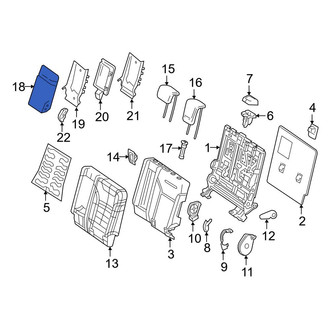 Mercedes-Benz OE - Rear Seat Armrest