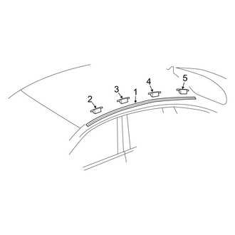 Mercedes-Benz OE - Roof - Exterior Trim (W/O Panoramic Roof)