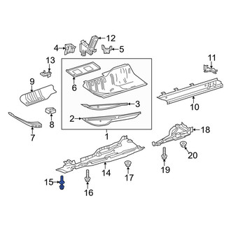 Mercedes-Benz OE - Front Floor Pan Splash Shield Rivet