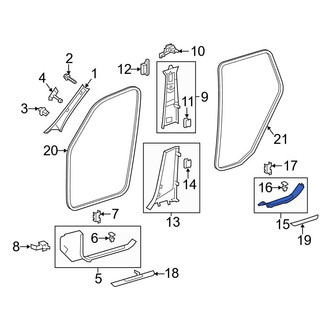 Mercedes-Benz OE - Rear Left Door Sill Plate