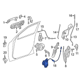 Mercedes-Benz OE - Rear Right Door Lock Actuator Motor