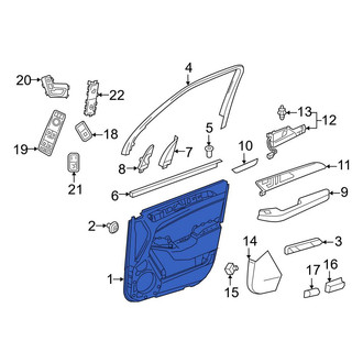 Mercedes-Benz OE - Front Left Inner Door Interior Trim Panel
