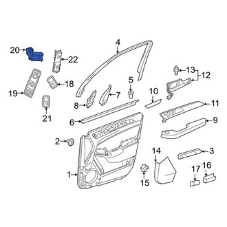 Mercedes-Benz OE - Front Left Power Seat Switch