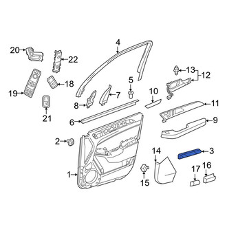 Mercedes-Benz OE - Front Right Door Panel Insert
