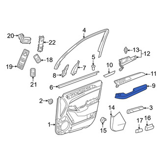 Mercedes-Benz OE - Front Right Door Armrest