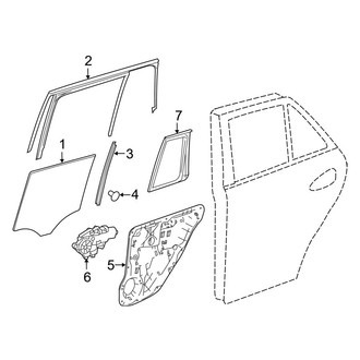 Mercedes-Benz OE - Rear Door - Glass & Hardware