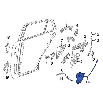Mercedes-Benz OE - Front Right Door Lock Actuator Motor
