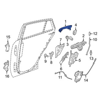Mercedes-Benz OE - Rear Left Outer Exterior Door Handle