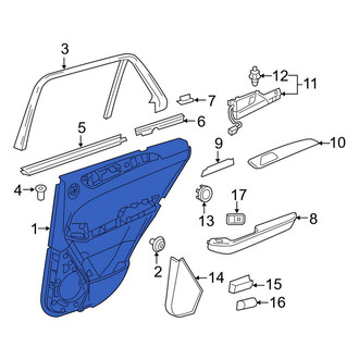 Mercedes-Benz OE - Front Left Inner Door Interior Trim Panel