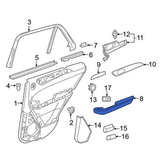 Mercedes-Benz OE - Front Left Door Armrest
