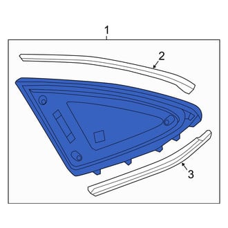 Mercedes-Benz OE - Rear Left Quarter Glass