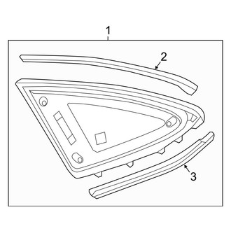 Mercedes-Benz OE - Quarter Panel - Glass
