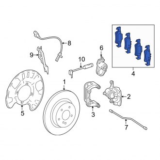 Mercedes GLE Class OEM Brake Parts | Pads, Bleeders, Rotors — CARiD.com