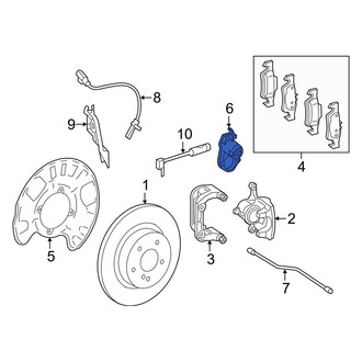 Mercedes-Benz OE - Rear Parking Brake Actuator