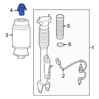 Mercedes-Benz OE - Rear Air Suspension Spring Seal