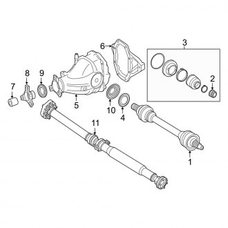 2016 Mercedes GLE Class OEM Driveline & Axle Parts - Hubs | CARiD