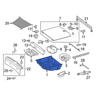 Mercedes-Benz OE - Rear Spare Tire Compartment