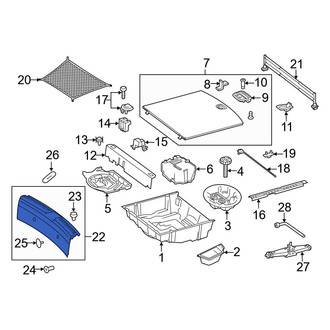 Mercedes-Benz OE - Rear Liftgate Trim Scuff Plate