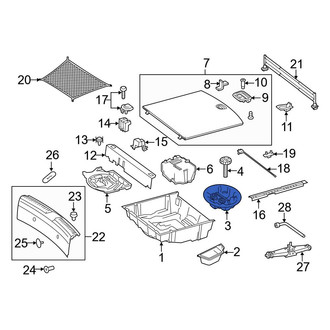 Mercedes-Benz OE - Rear Trunk Floor Storage Box