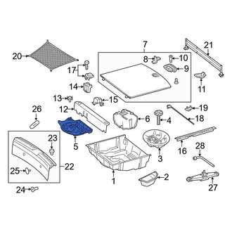 Mercedes-Benz OE - Rear Trunk Floor Storage Box